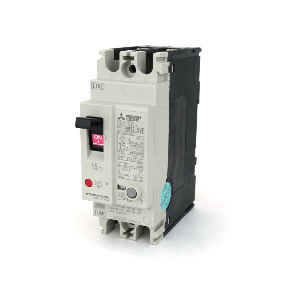 Mitsubishi Electric 2P 15A 30MA leakage circuit speed NN NV32-SVF 2-pole (earth breaker) (detection current 30mA) (high type)
Mitsubishi Electric 2P 15A 30MA leakage circuit speed NN NV32-SVF 2-pole (earth breaker) (detection current 30mA) (high type)