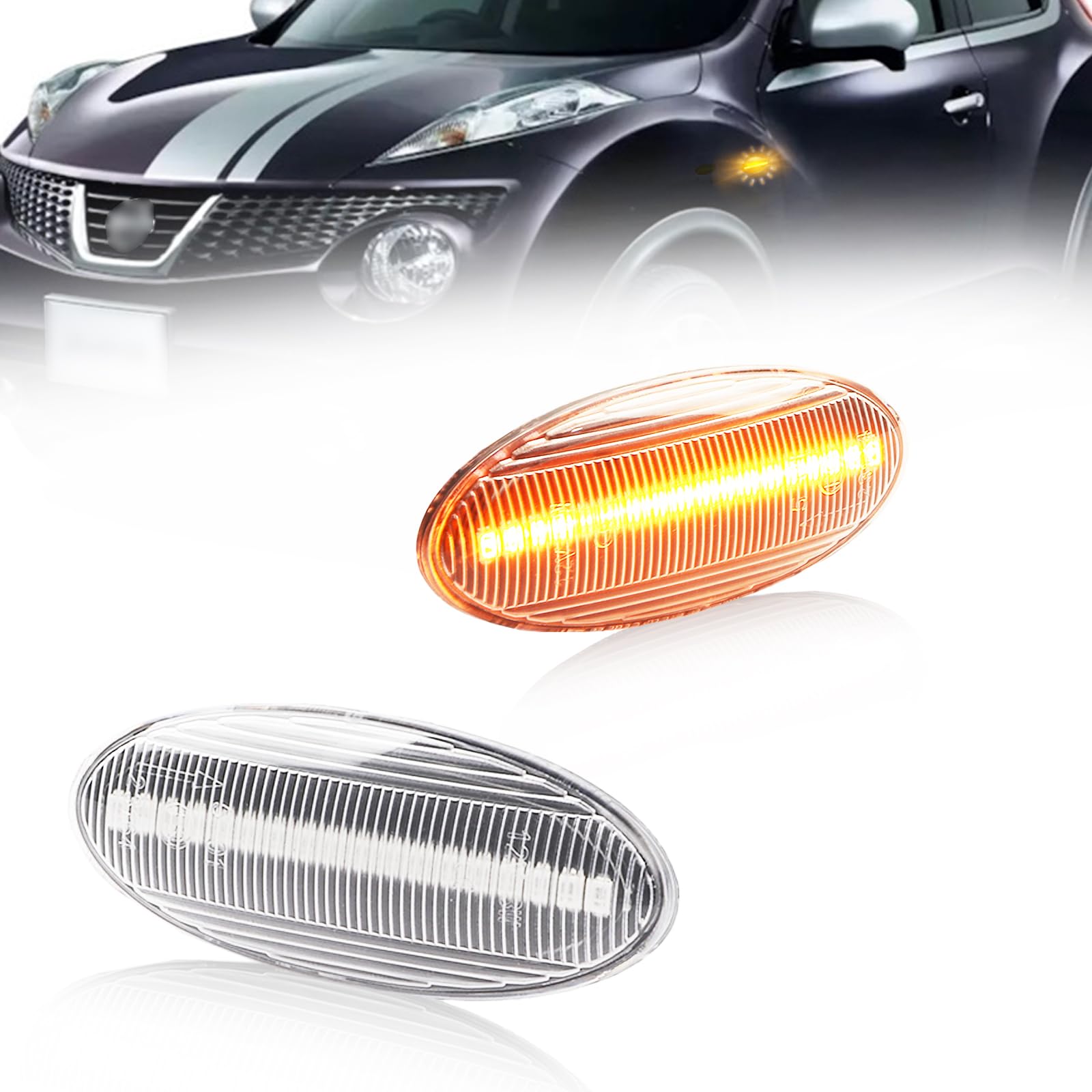 GemPro Side Marker Flashing Lights for Cube Cube Cubic Juke Wingroad Lafesta Note Qashqai Sylphy Juke Serena Tiida Tiida Latio Lafesta March K12 K13
GemPro Side Marker Flashing Lights for Cube Cube Cubic Juke Wingroad Lafesta Note Qashqai Sylphy Juke Serena Tiida Tiida Latio Lafesta March K12 K13