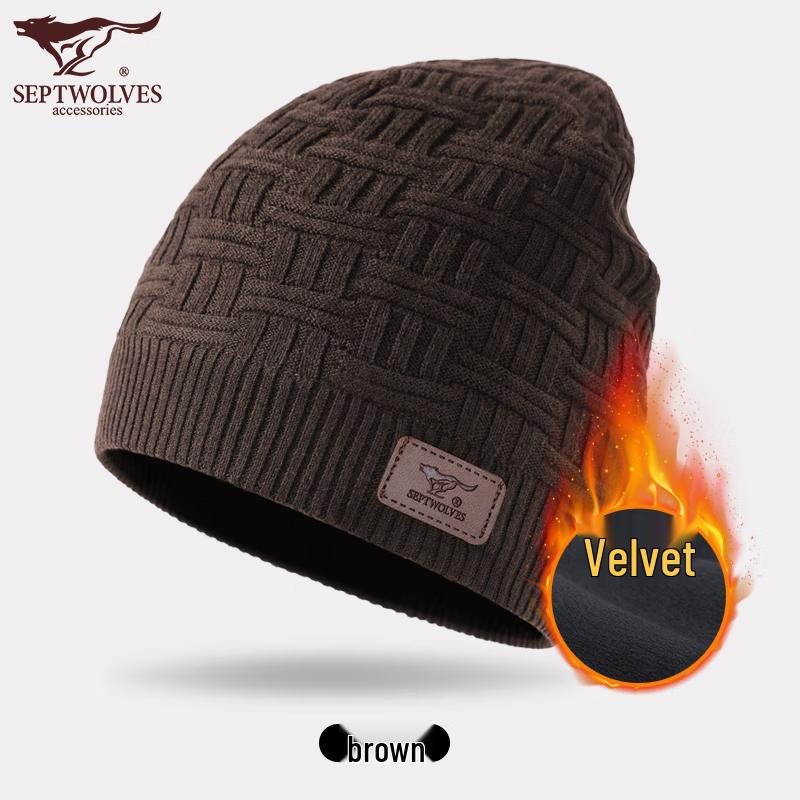 Мужская зимняя вязаная шапка бини Septwolves
Мужская зимняя вязаная шапка бини Septwolves