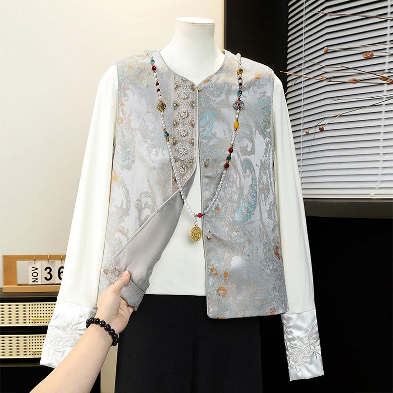 Spring 2026 Chinese-Style Vest for Elegant Middle-Aged Women M (Recommended 47-58 kg) зелений
Spring 2026 Chinese-Style Vest for Elegant Middle-Aged Women M (Recommended 47-58 kg) зелений