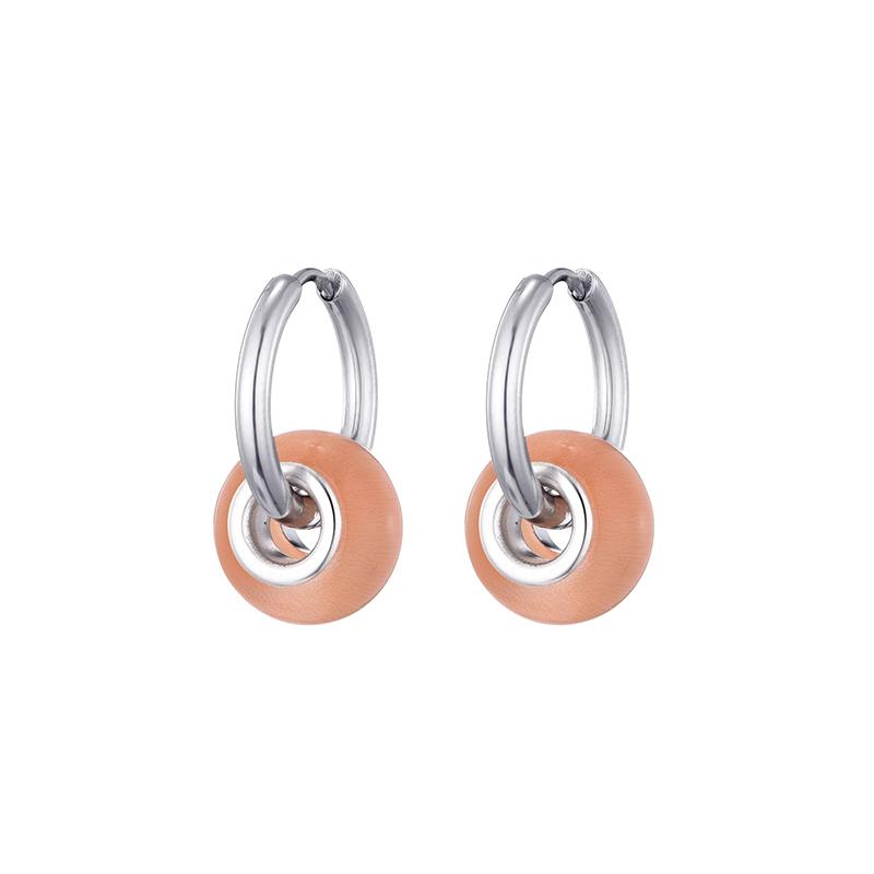 Fashion Round Stainless Steel Copper Color Hoop Earrings For Women Stone Bead Ear Buckle Drop Earrings Jewerly Pendientes Mujer помаранчевий
Fashion Round Stainless Steel Copper Color Hoop Earrings For Women Stone Bead Ear Buckle Drop Earrings Jewerly Pendientes Mujer помаранчевий