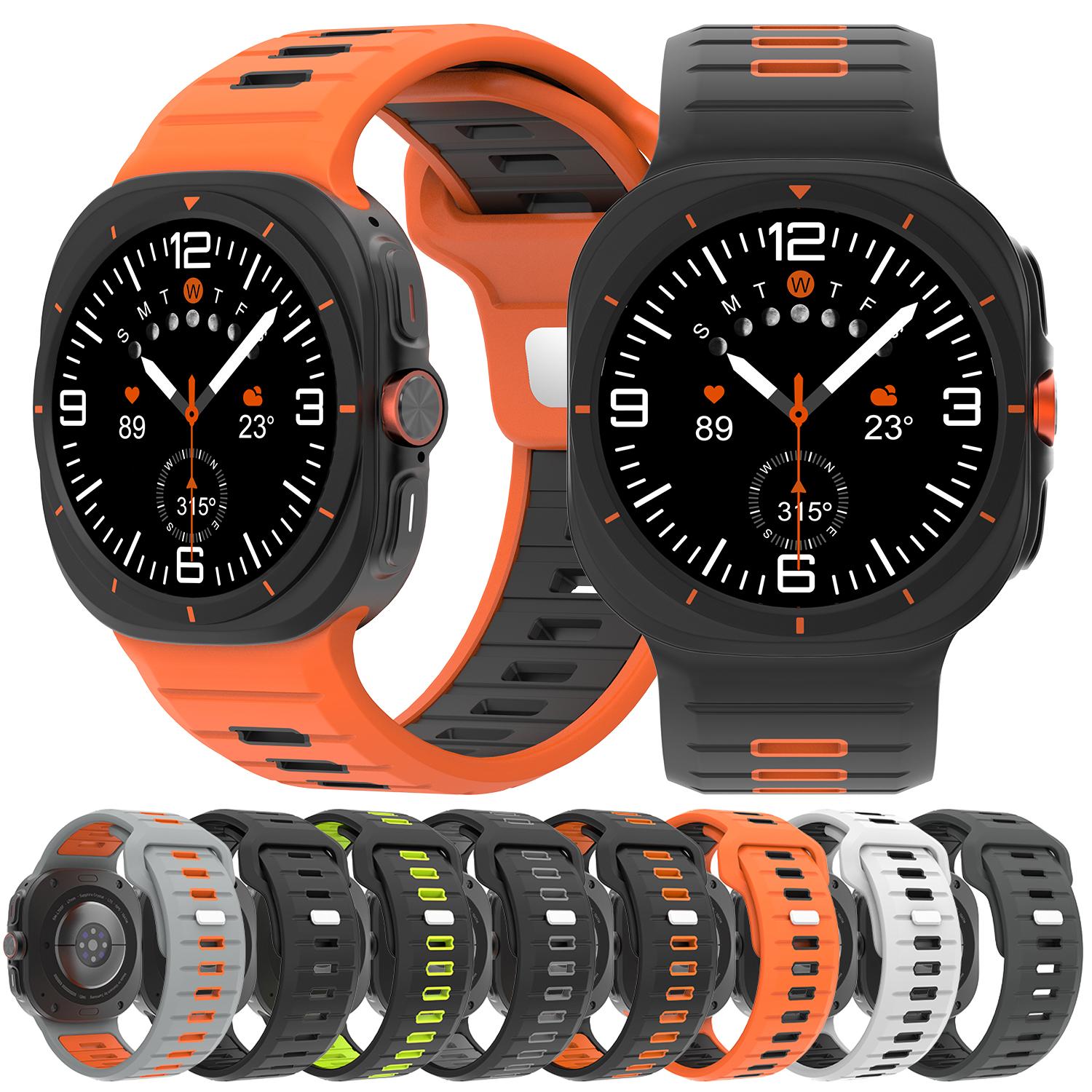 Sports Silicone Strap For Samsung Galaxy Watch Ultra 47mm Soft Loop Two Color Band For Samsung Galaxy 7 Ultra No Gaps Watchband Galaxy Ultra 47mm
Sports Silicone Strap For Samsung Galaxy Watch Ultra 47mm Soft Loop Two Color Band For Samsung Galaxy 7 Ultra No Gaps Watchband Galaxy Ultra 47mm
