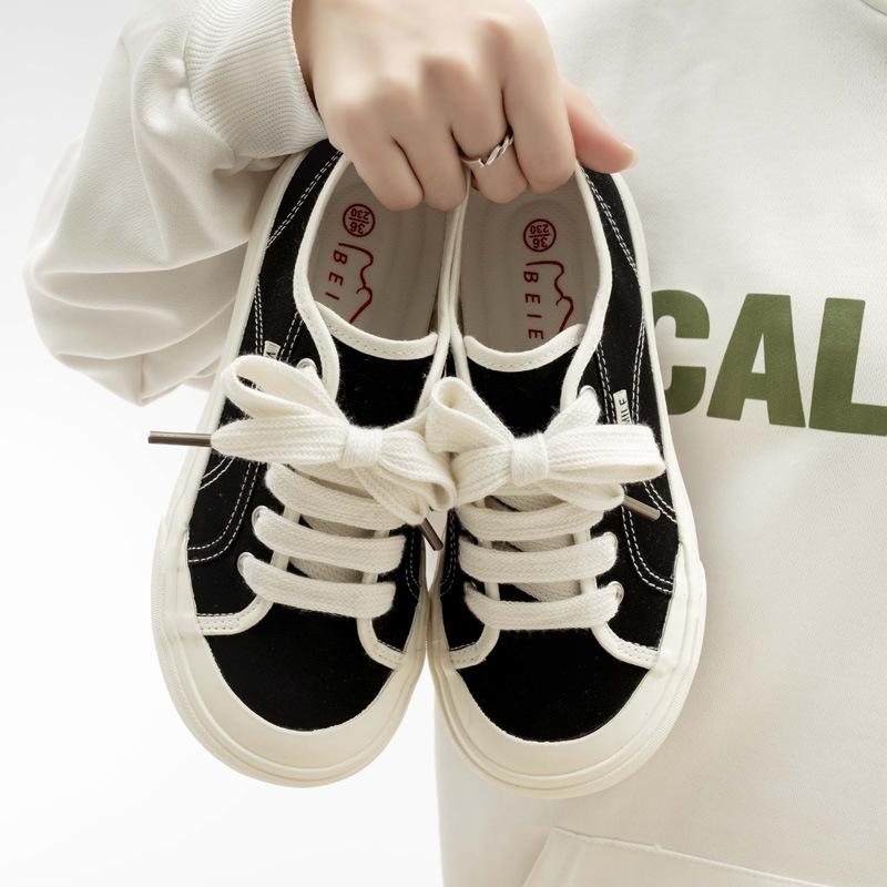 Belle low-top canvas shoes student high-value summer casual shoes 35
Belle low-top canvas shoes student high-value summer casual shoes 35