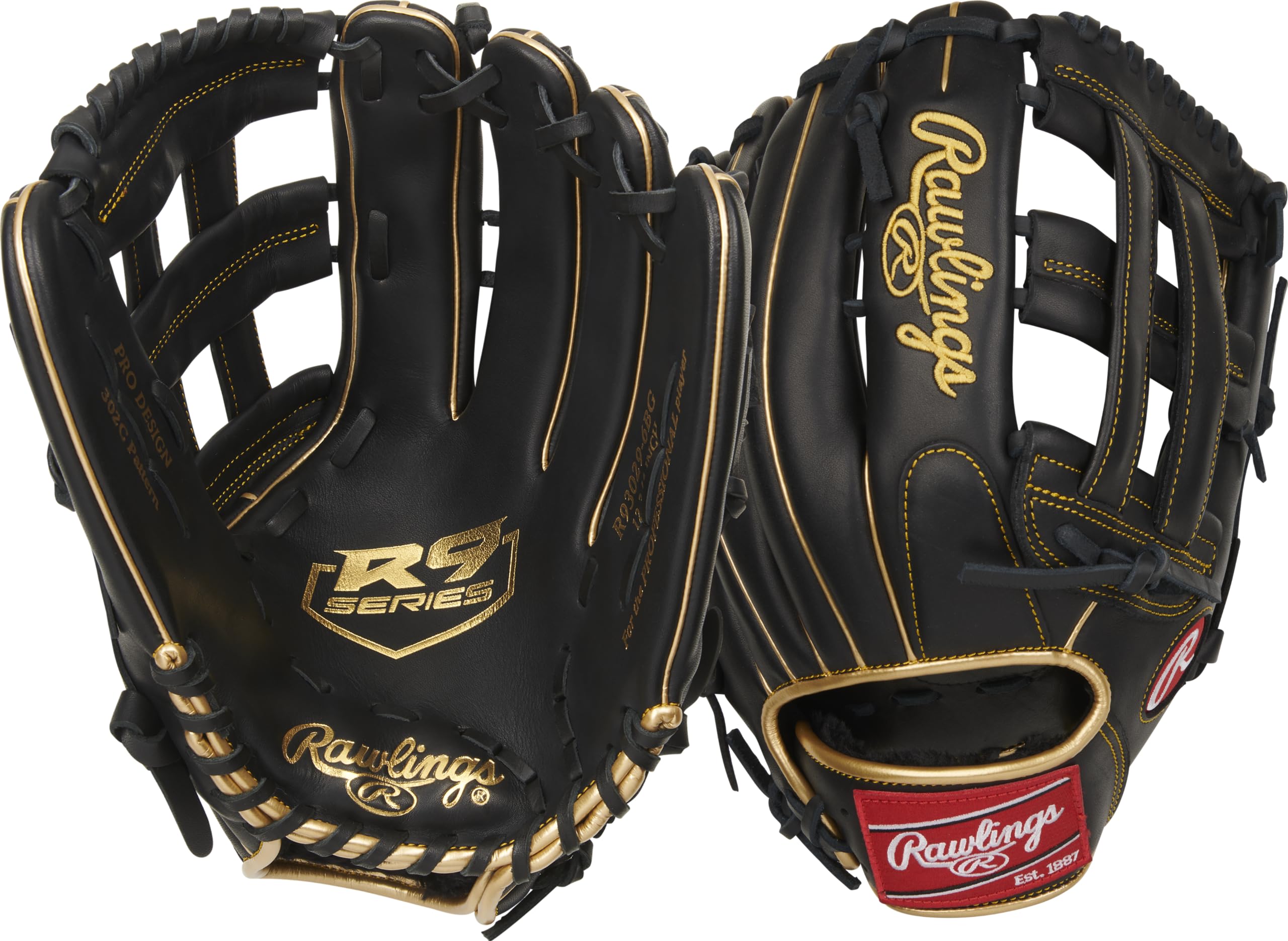 Rawlings R9 Series Baseball Pro H Right Hand Throw Glove, Web, 12.75 inch,
Rawlings R9 Series Baseball Pro H Right Hand Throw Glove, Web, 12.75 inch,