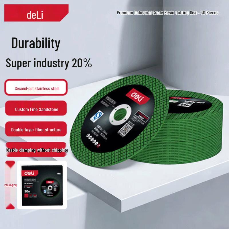 Deli Premium Stainless Steel Cutting Discs for Angle Grinders
Deli Premium Stainless Steel Cutting Discs for Angle Grinders