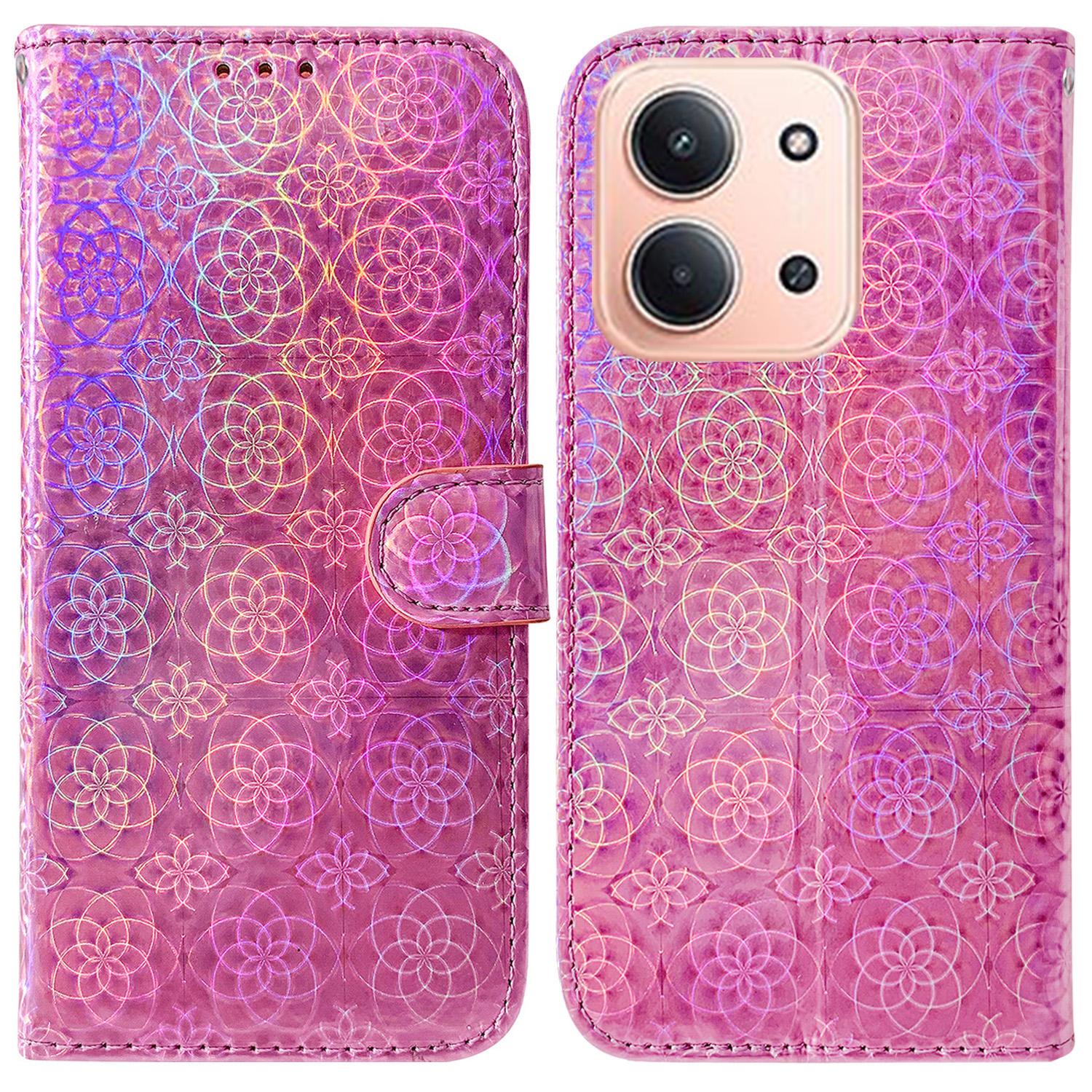 For Xiaomi Redmi 15C 5G (EU) (173mm)/15C 4G (EU) (173mm) Stand Case Dazzling Flower Leather Phone Cover with Wrist Strap Pink
For Xiaomi Redmi 15C 5G (EU) (173mm)/15C 4G (EU) (173mm) Stand Case Dazzling Flower Leather Phone Cover with Wrist Strap Pink