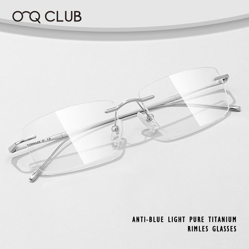 OQ CLUB Ультралегкие титановые оправы для очков для чтения Мужская мода Простые очки без оправы для близорукости Индивидуальные очки по рецепту 0
OQ CLUB Ультралегкие титановые оправы для очков для чтения Мужская мода Простые очки без оправы для близорукости Индивидуальные очки по рецепту 0