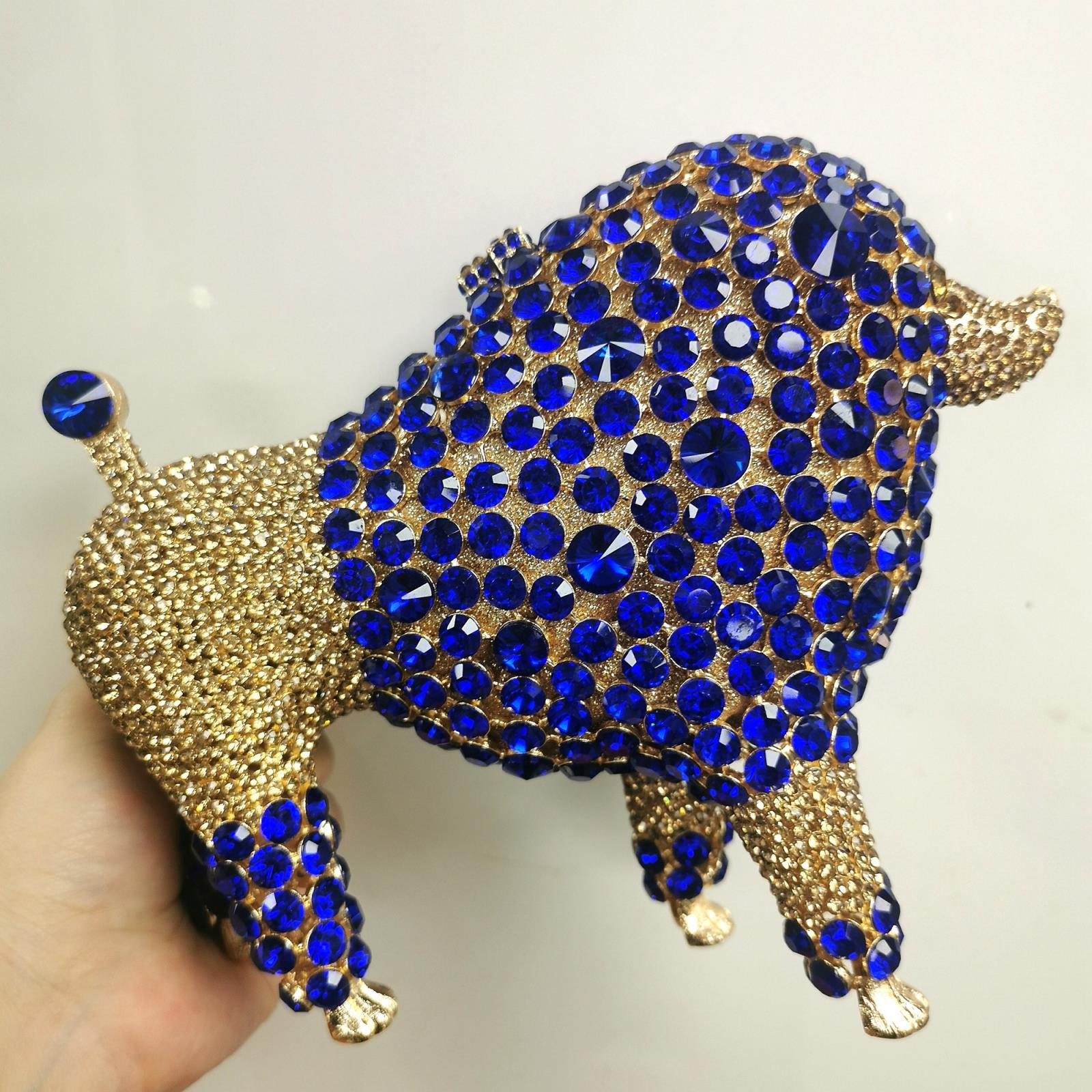 Crystal Rhinestone Evening Party Purses Ladies Clutch Bag Women Diamond Formal Rhinestone Handbags Animal Shape Blue/Gold Bags 21cmX15cmX6cm
Crystal Rhinestone Evening Party Purses Ladies Clutch Bag Women Diamond Formal Rhinestone Handbags Animal Shape Blue/Gold Bags 21cmX15cmX6cm
