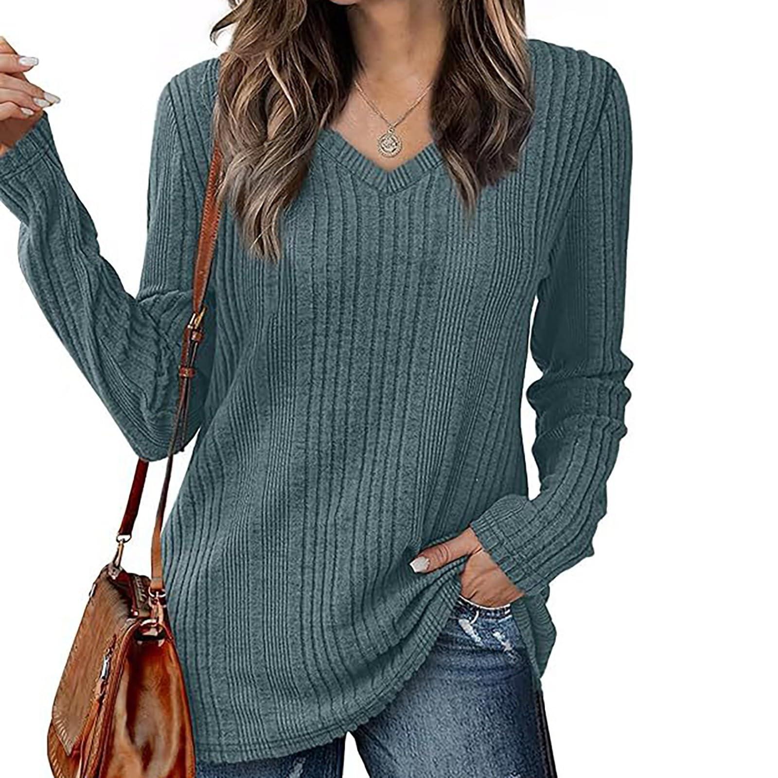 Женская модная повседневная однотонная футболка с V-образным вырезом и длинным рукавом, удобный топ M
Женская модная повседневная однотонная футболка с V-образным вырезом и длинным рукавом, удобный топ M