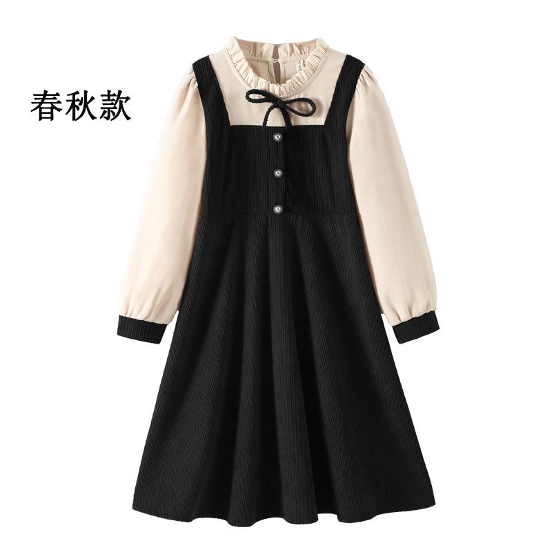 Girls Fashionable Black Dress for Autumn, Children s Princess-style Dress 160cm
Girls Fashionable Black Dress for Autumn, Children s Princess-style Dress 160cm