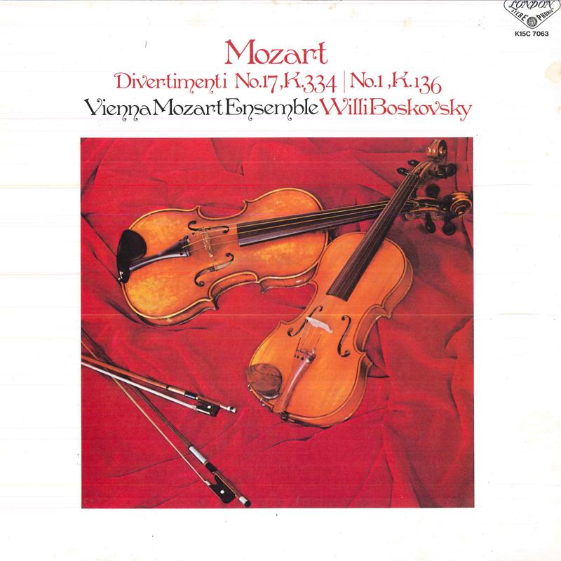 LP Record WILLI BOSKOVSKYVIENNA MOZART ENSEM MozartDivertimenti No.17 K.334no. K15C7063 LONDON 1986 Japan Obi Classical
LP Record WILLI BOSKOVSKYVIENNA MOZART ENSEM MozartDivertimenti No.17 K.334no. K15C7063 LONDON 1986 Japan Obi Classical