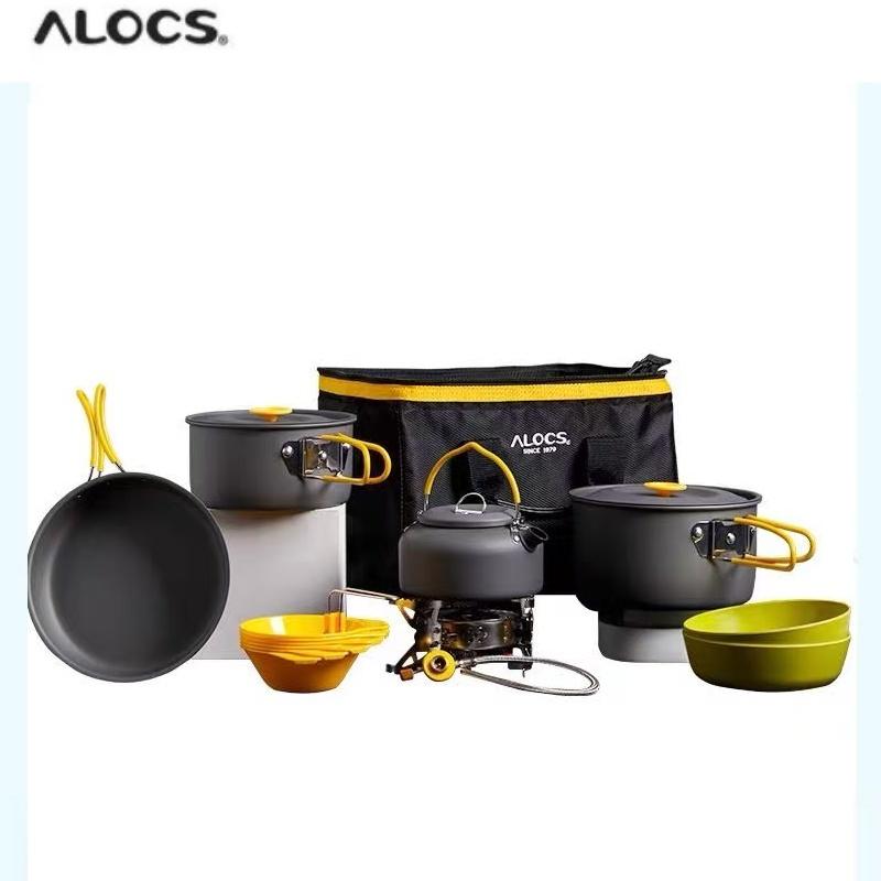 Alocs Outdoor Camping Cookware Set, Hurricane Stove, Camping 4 Person Kit with Storage Bag and Utensils 29*23*25cm чорний
Alocs Outdoor Camping Cookware Set, Hurricane Stove, Camping 4 Person Kit with Storage Bag and Utensils 29*23*25cm чорний