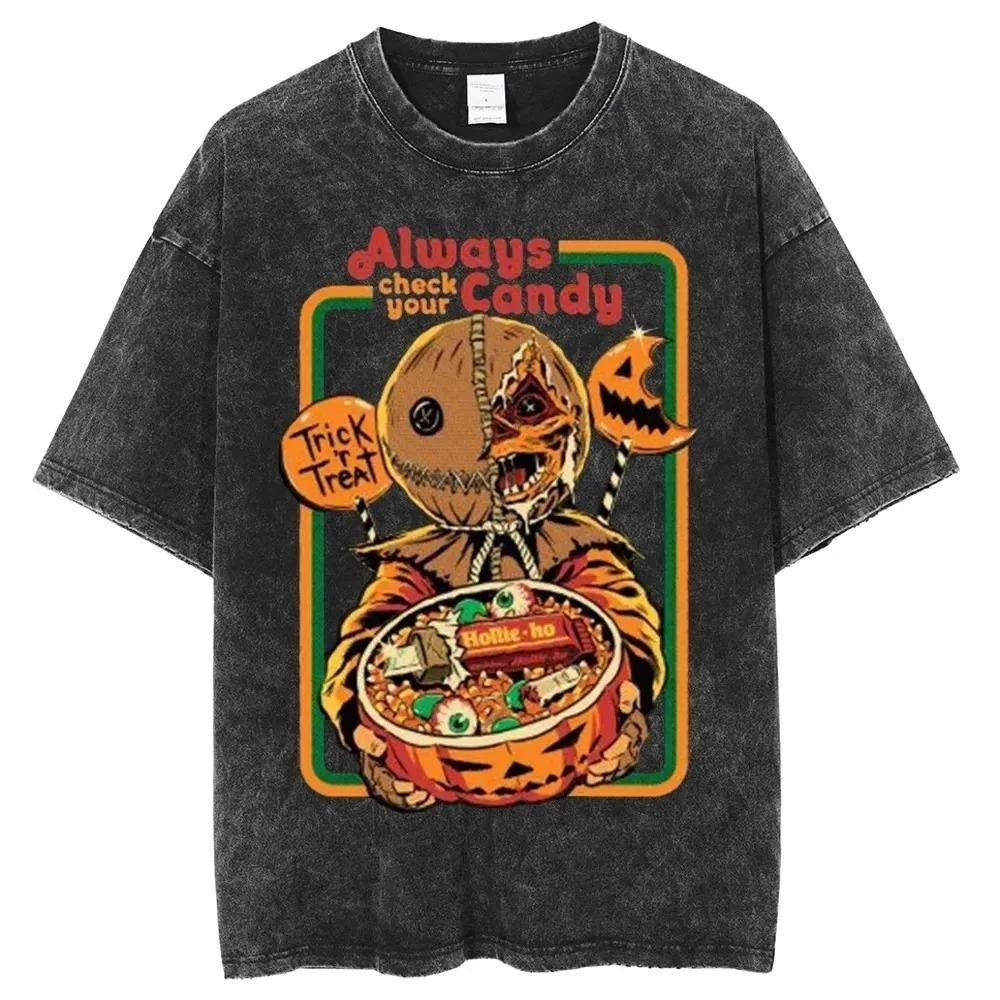 Halloween Video Rental Cotton Tshirt Denim Short Oversize Shirt Streetwear Harajuku Summer Short Sleeve TShirt Loose Cotton Tops S
Halloween Video Rental Cotton Tshirt Denim Short Oversize Shirt Streetwear Harajuku Summer Short Sleeve TShirt Loose Cotton Tops S