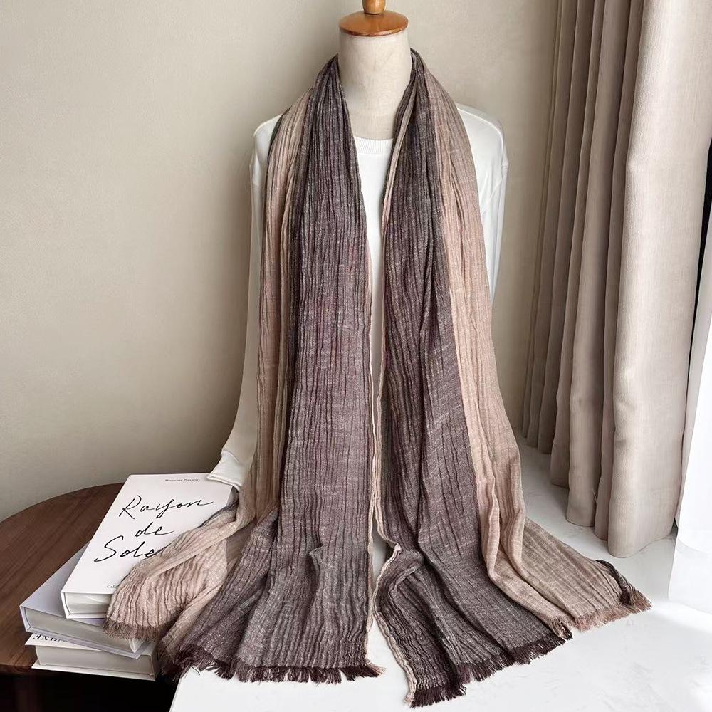 Осенне-зимний шарф из хлопка и льна с цветными блоками: Шаль в корейском стиле для женщин и мужчин
Осенне-зимний шарф из хлопка и льна с цветными блоками: Шаль в корейском стиле для женщин и мужчин