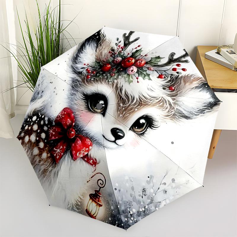 1pc Christmas Deer with Antlers Automatic Opening and Closing Folding - A Good Choice for Gifts, Fashionable and Convenient Umbrella With Cute Cartoon
1pc Christmas Deer with Antlers Automatic Opening and Closing Folding - A Good Choice for Gifts, Fashionable and Convenient Umbrella With Cute Cartoon