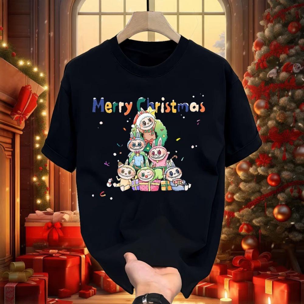 Різдвяна мила футболка з принтом LABUBU, виготовлена з поліефірного волокна, жіноча блузка з круглим вирізом, зручна в носінні 4XL
Різдвяна мила футболка з принтом LABUBU, виготовлена з поліефірного волокна, жіноча блузка з круглим вирізом, зручна в носінні 4XL