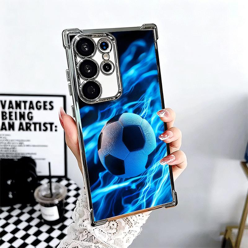 Football Soccer Ball Design Plating Phone Case For Samsung Galaxy S24 S25 FE S26 Edge S23 Ultra S22 S21 Plus S20 Anti-Fall Airab Samsung S25 Ultra
Football Soccer Ball Design Plating Phone Case For Samsung Galaxy S24 S25 FE S26 Edge S23 Ultra S22 S21 Plus S20 Anti-Fall Airab Samsung S25 Ultra