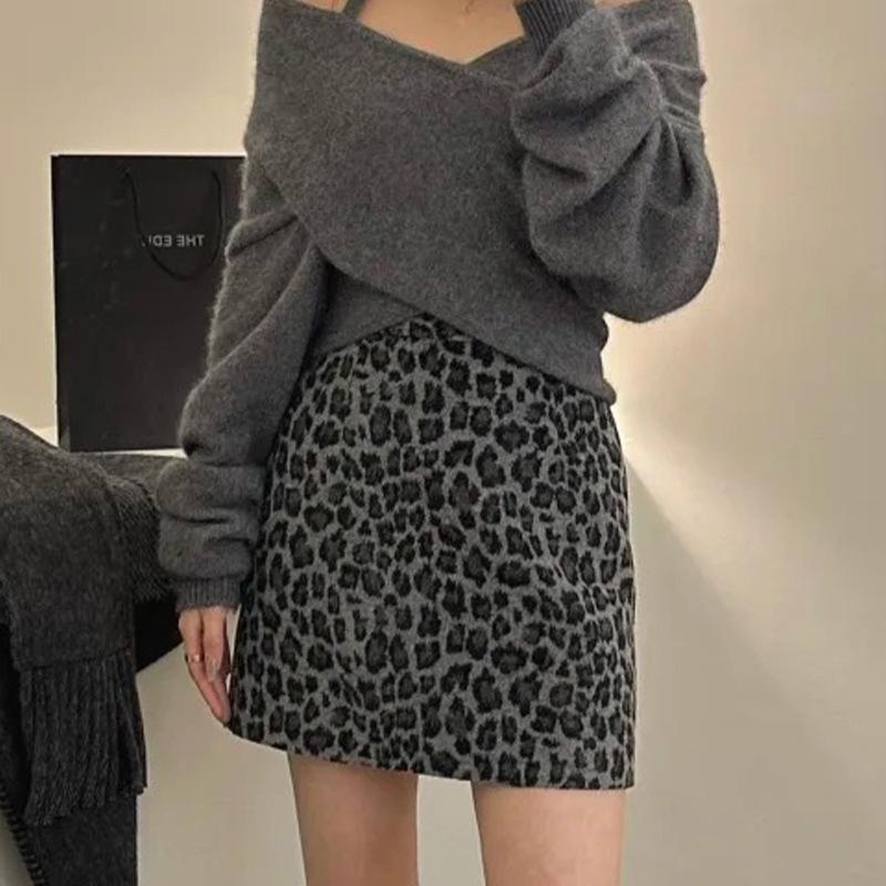 Coffee Leopard Print Bodycon A-line Skirt - Women s High Waist Autumn/Winter 2025 Edition Extra Large сірий колір
Coffee Leopard Print Bodycon A-line Skirt - Women s High Waist Autumn/Winter 2025 Edition Extra Large сірий колір