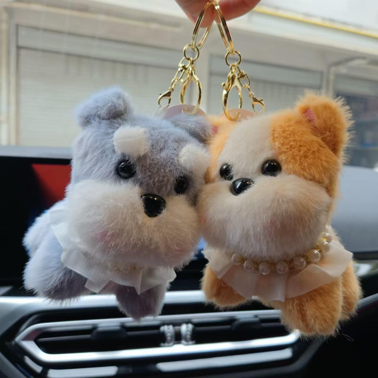 Cartoon Plush Westie Dog Keychain - Cute Blush Milk Terrier Doll for Backpack Charm Basic
Cartoon Plush Westie Dog Keychain - Cute Blush Milk Terrier Doll for Backpack Charm Basic