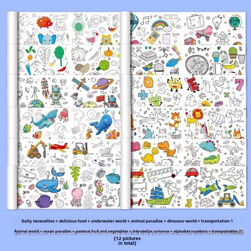 Очень длинный свиток граффити для детей: Большой холст для раскрашивания для детского сада
Очень длинный свиток граффити для детей: Большой холст для раскрашивания для детского сада