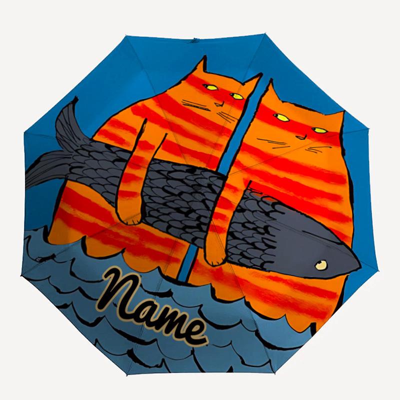 1PC Cat Fish Ocean Custom Name Automatic Open/Close, 8-Rib Durable Frame Compact Travel Umbrella for Men & Women D1222070
1PC Cat Fish Ocean Custom Name Automatic Open/Close, 8-Rib Durable Frame Compact Travel Umbrella for Men & Women D1222070