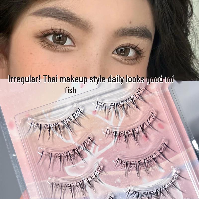 Honey Box Thai Sunflower Fairy Mixed Makeup False Eyelashes - Irregular, Messy, Transparent Band.
Honey Box Thai Sunflower Fairy Mixed Makeup False Eyelashes - Irregular, Messy, Transparent Band.