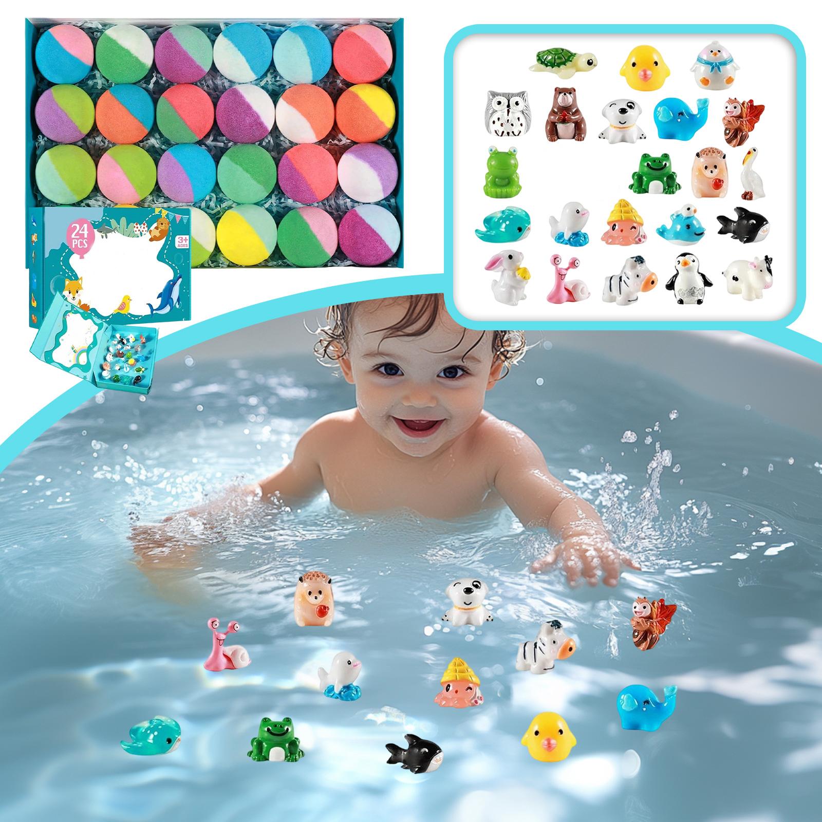 24 Piece Bath Bomb Set with Animal Toys Inside for Kids Gentle Formula Fun Bath Experience for Children Gift Box Packaging Suitable for Ages 3 and Up One Size
24 Piece Bath Bomb Set with Animal Toys Inside for Kids Gentle Formula Fun Bath Experience for Children Gift Box Packaging Suitable for Ages 3 and Up One Size