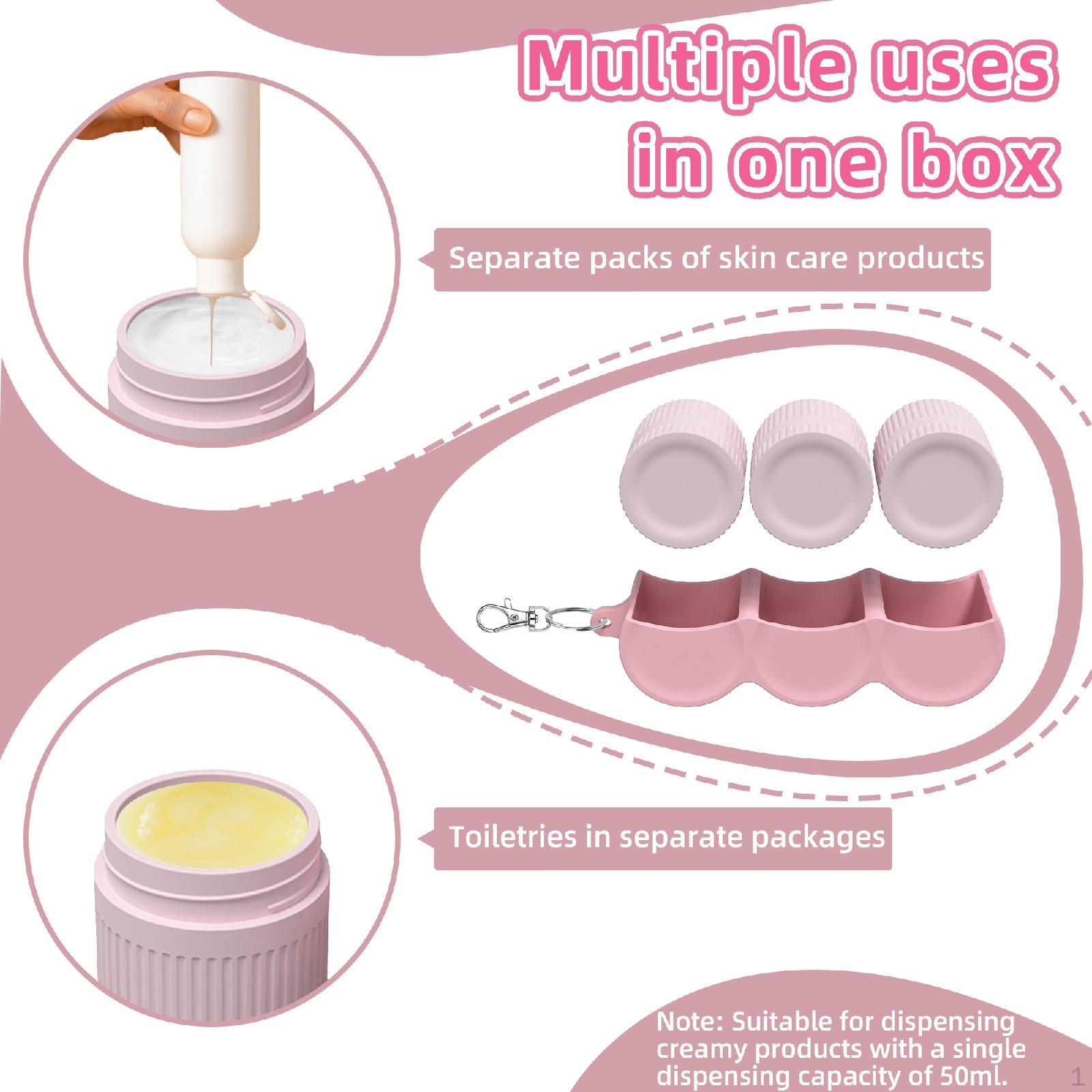 Portable Empty Cosmetic Containers Cream Jars Multipurpose Small Organizers Makeup Storage рожевий
Portable Empty Cosmetic Containers Cream Jars Multipurpose Small Organizers Makeup Storage рожевий