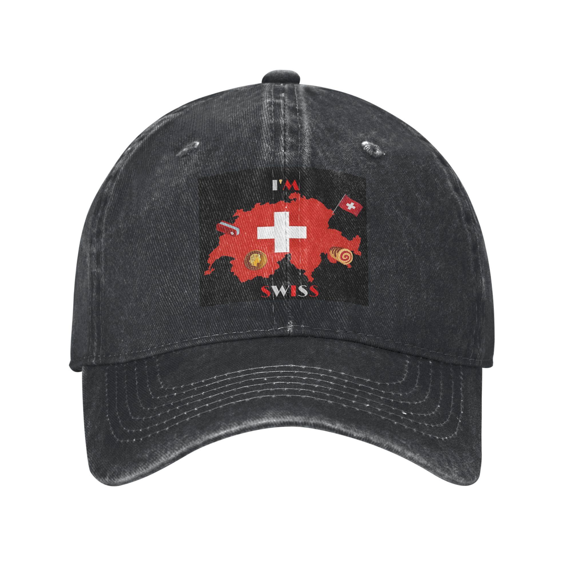 Swiss Switzerland Flag Washed Denim Cap Casual Baseball Caps Adjustable Hat Summer Unisex Baseball Hats One Size
Swiss Switzerland Flag Washed Denim Cap Casual Baseball Caps Adjustable Hat Summer Unisex Baseball Hats One Size