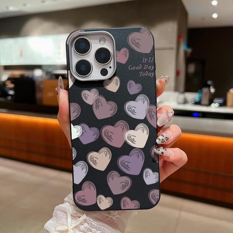 Простой тонкий чехол с рисунком сердец любви для iPhone 16 Pro Max 15 Pro 14 Plus 13 12 11 XS XR 8 7 с матовой кожаной текстурой, противоударный мягкий чехол для телефона из ТПУ iPhone 16 чёрный
Простой тонкий чехол с рисунком сердец любви для iPhone 16 Pro Max 15 Pro 14 Plus 13 12 11 XS XR 8 7 с матовой кожаной текстурой, противоударный мягкий чехол для телефона из ТПУ iPhone 16 чёрный
