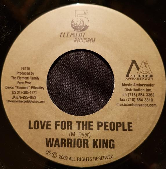 7-дюймовая пластинка WARRIOR KING / MR. STEEL - Любовь к людям / Сильный черный FE116 5th Element Rec 2003 США Регги, Ска и Даб Б/У
7-дюймовая пластинка WARRIOR KING / MR. STEEL - Любовь к людям / Сильный черный FE116 5th Element Rec 2003 США Регги, Ска и Даб Б/У