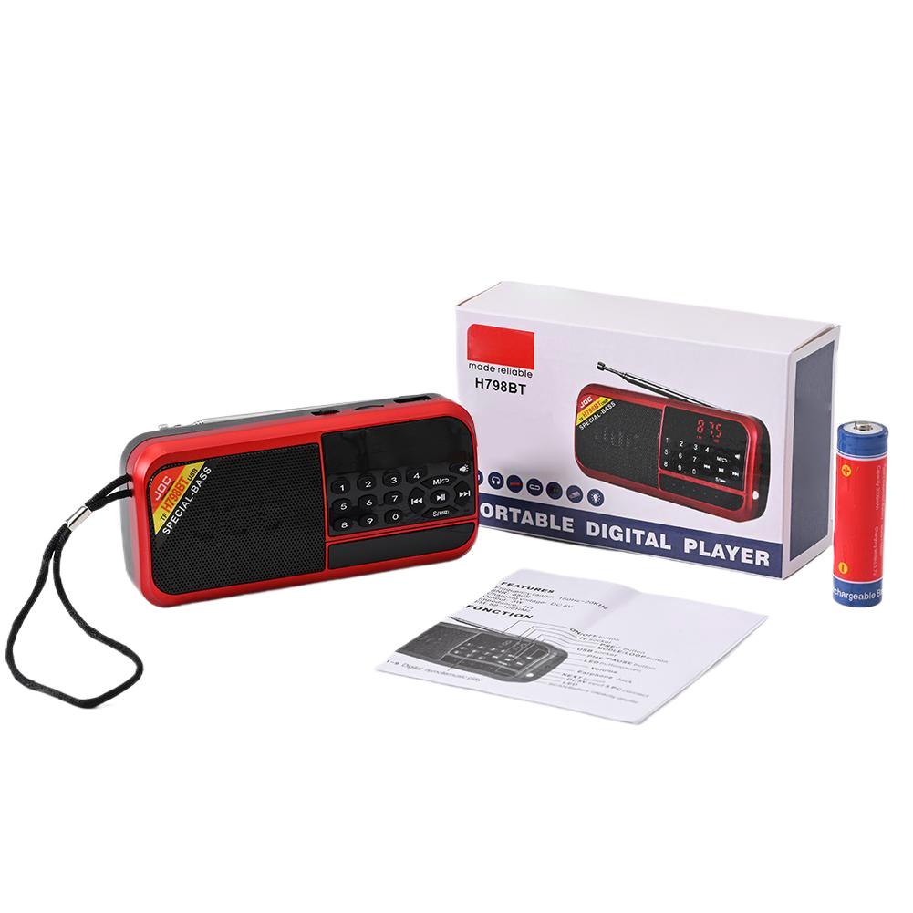 Portable Radio BT Speaker Support TF Card USB Drive Rechargeable Radio with LED Screen Display for Senior
Portable Radio BT Speaker Support TF Card USB Drive Rechargeable Radio with LED Screen Display for Senior