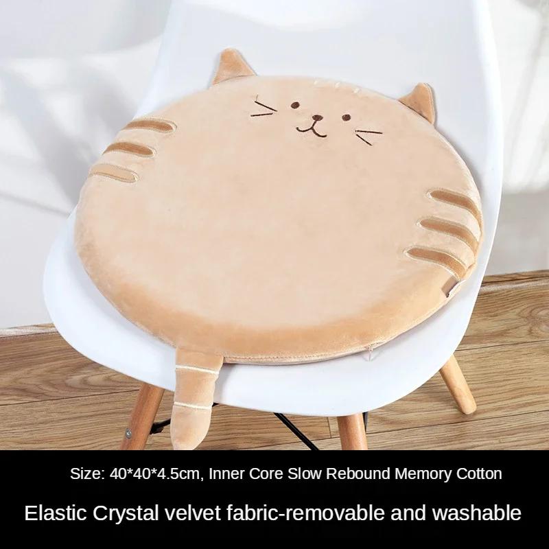 Solid Color Tatami Cushion Cute Cat Round Chair Pad Memory Foam Hip Cushion House Decoration with Ultimate Comfort for Home оранжевый
Solid Color Tatami Cushion Cute Cat Round Chair Pad Memory Foam Hip Cushion House Decoration with Ultimate Comfort for Home оранжевый