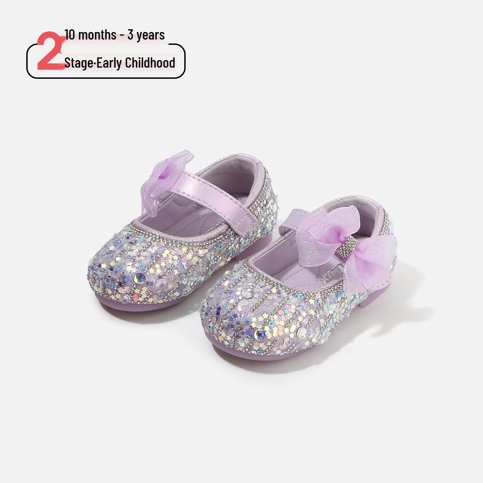 Sequin-Decorated Crystal Princess Shoes: Soft Sole Baby Girl Leather Shoes for Spring Size 17 / Inner length 12.5 cm фіолетовий
Sequin-Decorated Crystal Princess Shoes: Soft Sole Baby Girl Leather Shoes for Spring Size 17 / Inner length 12.5 cm фіолетовий