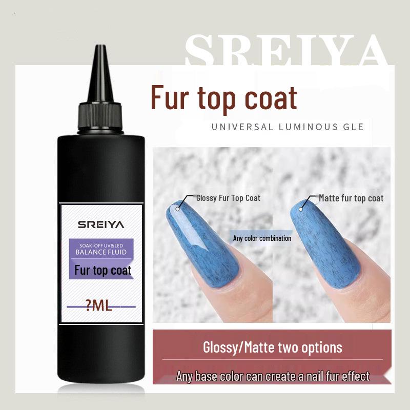 Winter 2025 Versatile Velvet Fur Nail Polish Gel - Frosted Glossy Top Coat Glossy Fur Top Coat - 100ML
Winter 2025 Versatile Velvet Fur Nail Polish Gel - Frosted Glossy Top Coat Glossy Fur Top Coat - 100ML