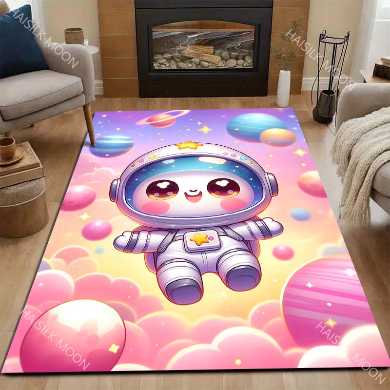 Cute Spaceman Print Cartoon Carpet for Living Room Bedroom Bedside Floor Mat Cloakroom Area Rugged Creative Doormat 40x60cm
Cute Spaceman Print Cartoon Carpet for Living Room Bedroom Bedside Floor Mat Cloakroom Area Rugged Creative Doormat 40x60cm