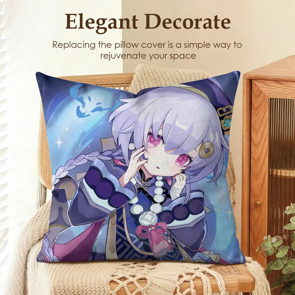 Qiqi Genshin Impact cute Cushion Cover Natural Linen Organic Fabric DoubleSided Printing Sofa Home Decor Gift Pillow Case 30x30cm
Qiqi Genshin Impact cute Cushion Cover Natural Linen Organic Fabric DoubleSided Printing Sofa Home Decor Gift Pillow Case 30x30cm