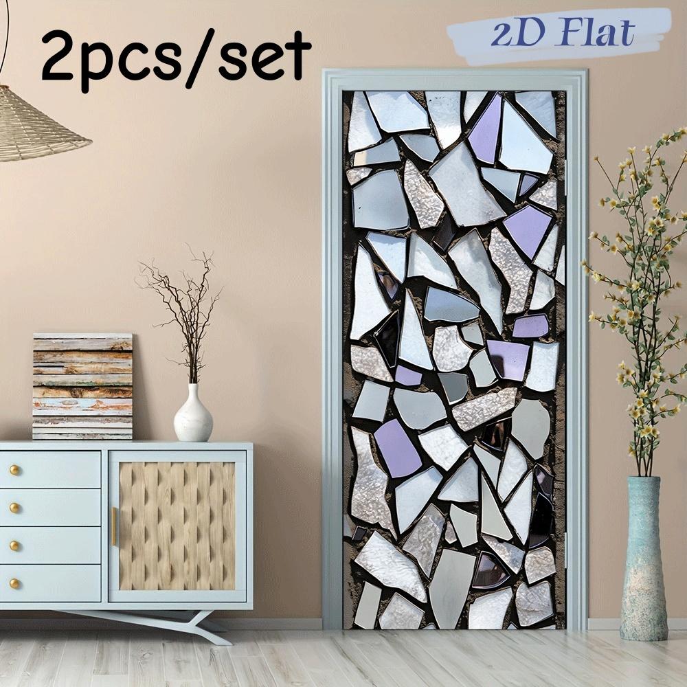 2pcs creative glass mosaic wall stickers are designed with various colors and irregular fragments, possessing a unique artistic (as the picture,38.5x200cmx2)
2pcs creative glass mosaic wall stickers are designed with various colors and irregular fragments, possessing a unique artistic (as the picture,38.5x200cmx2)