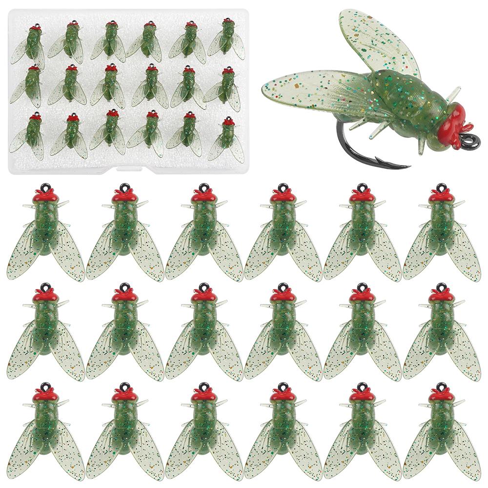 18Pcs Bionic Fly Fishing Bait Fly Fishing Flies Lures Kit Trout Jigs Swimbait Dry Flies Freshwater Saltwater Fly Fishing Hooks
18Pcs Bionic Fly Fishing Bait Fly Fishing Flies Lures Kit Trout Jigs Swimbait Dry Flies Freshwater Saltwater Fly Fishing Hooks
