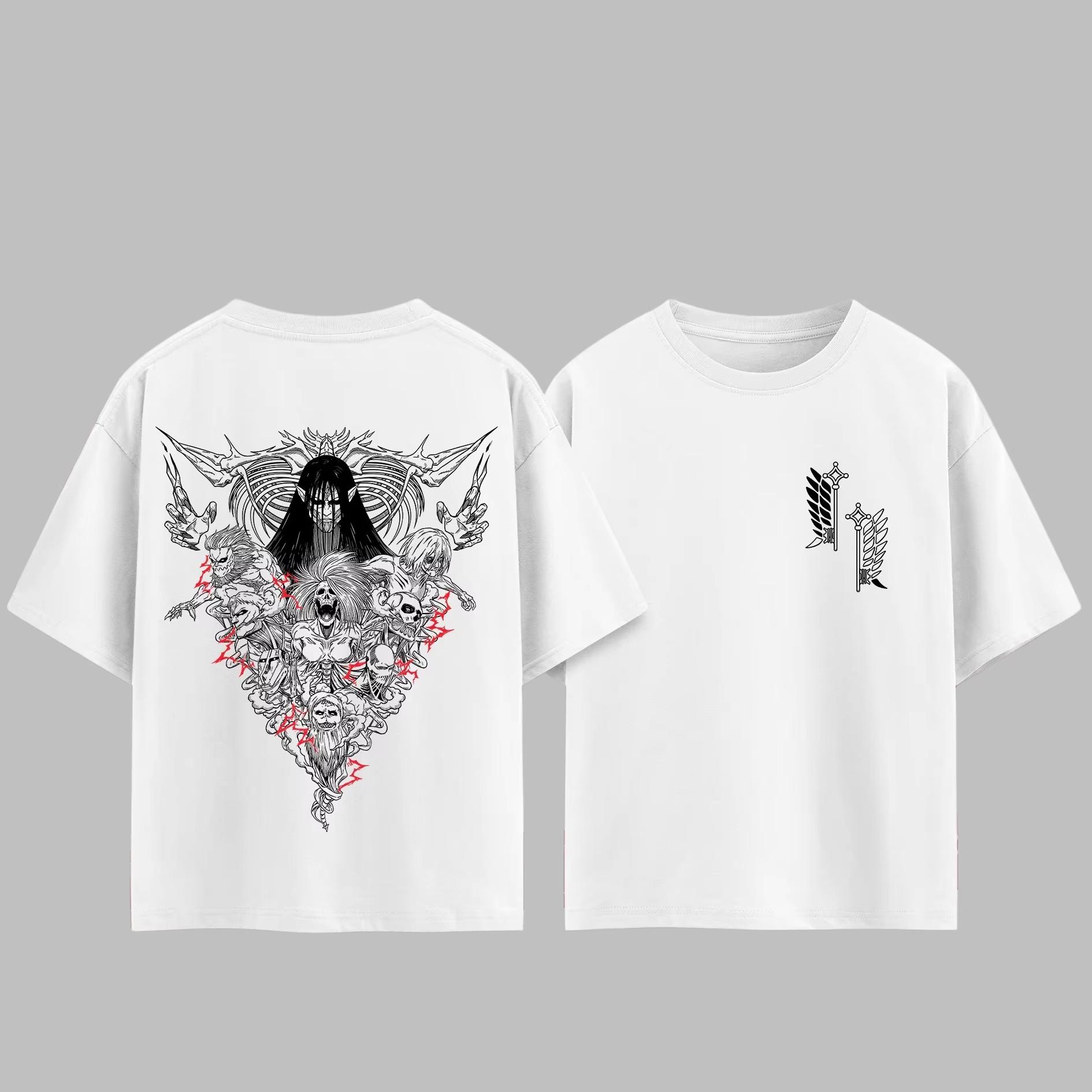 Japanese Anime Attack on Titan The Nine Giants Tshirt Unisex Women Cotton Summer Top Harajuku Style Fashion Short Sleeved Tees S
Japanese Anime Attack on Titan The Nine Giants Tshirt Unisex Women Cotton Summer Top Harajuku Style Fashion Short Sleeved Tees S