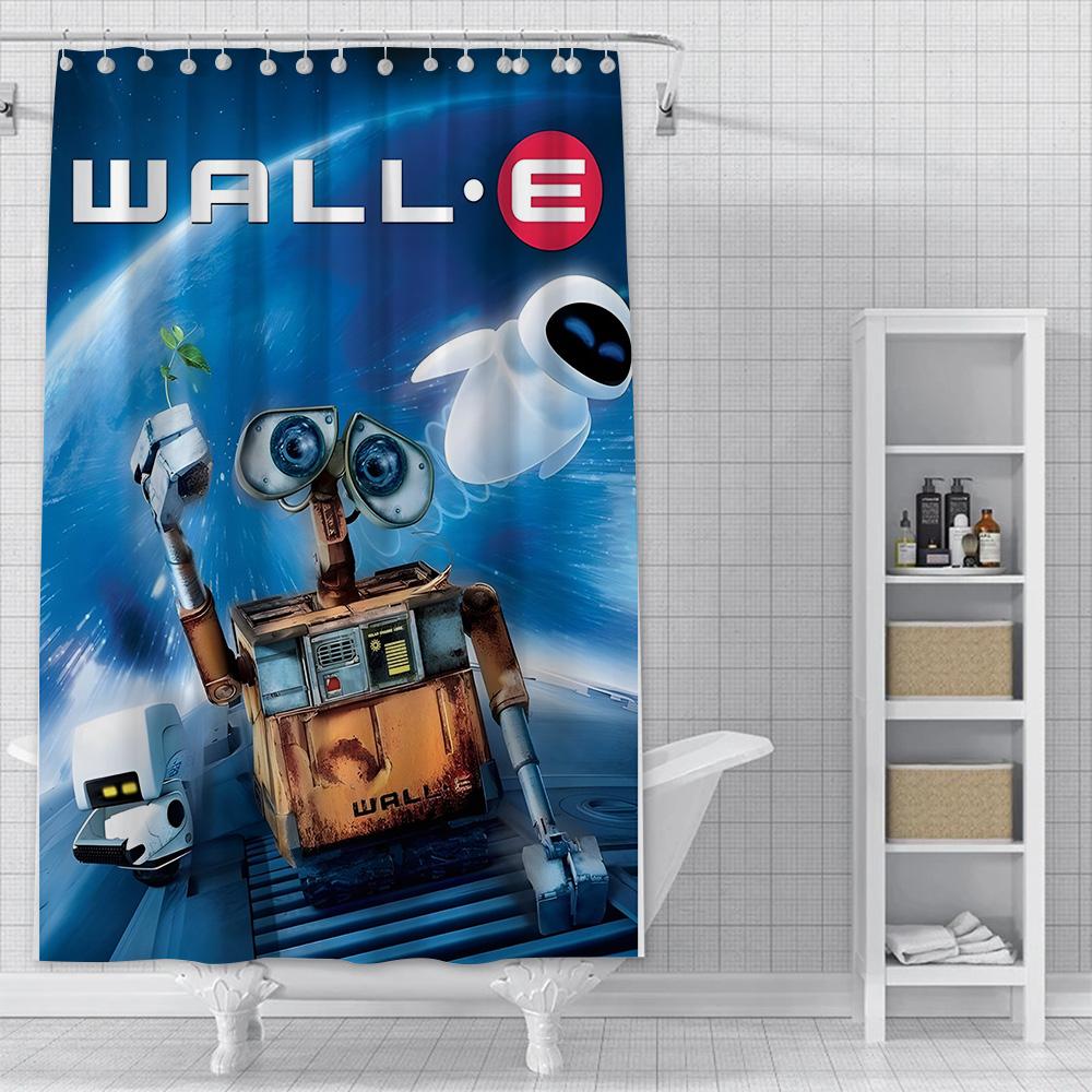 Shower Curtain Waterproof Polyester Fabric Paint Colorful Bath Curtains Cute Anime Wall-E Home Bathroom Decor Curtain With Hook W60H190(CM)-1 Pcs
Shower Curtain Waterproof Polyester Fabric Paint Colorful Bath Curtains Cute Anime Wall-E Home Bathroom Decor Curtain With Hook W60H190(CM)-1 Pcs