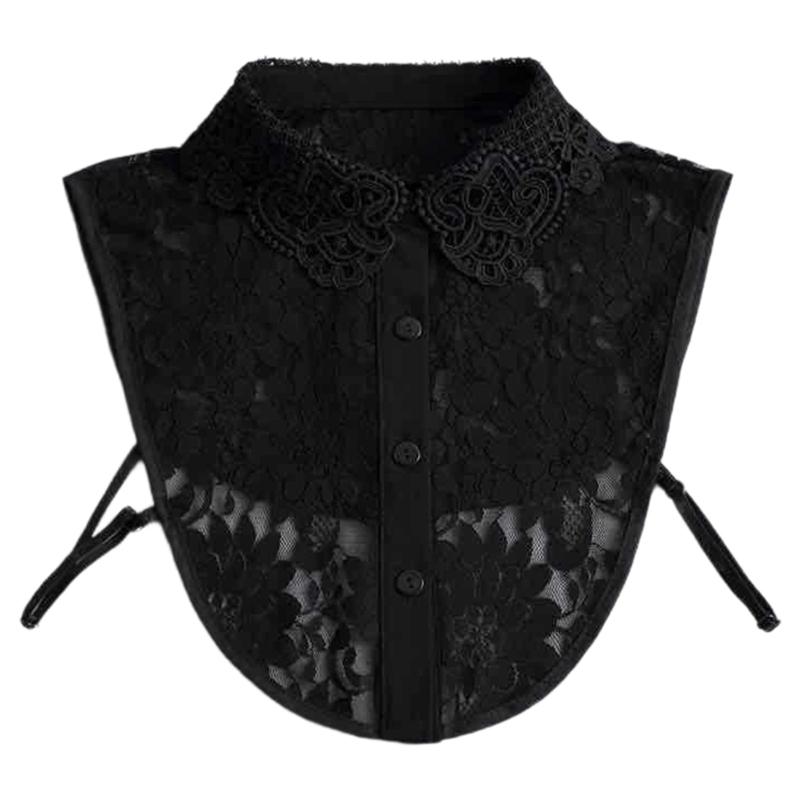 Elegant Detachable Lace Collar For Women Soft Mesh Fabric Easy To Wear Perfect For Office And Party Outfits чорний
Elegant Detachable Lace Collar For Women Soft Mesh Fabric Easy To Wear Perfect For Office And Party Outfits чорний