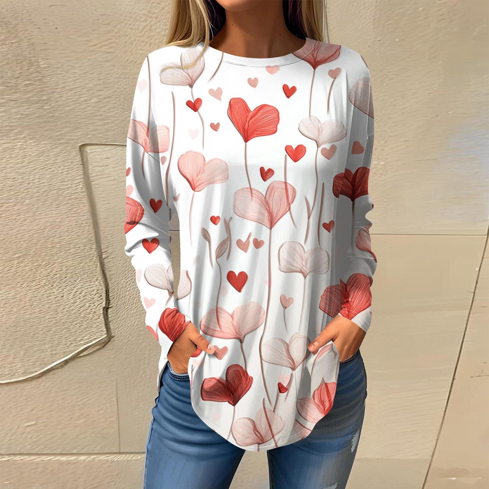 Футболки женские осенние повседневные рубашки с длинным рукавом толстовка винтажный графический принт топ пуловер ко Дню святого Валентина XXXL
Футболки женские осенние повседневные рубашки с длинным рукавом толстовка винтажный графический принт топ пуловер ко Дню святого Валентина XXXL