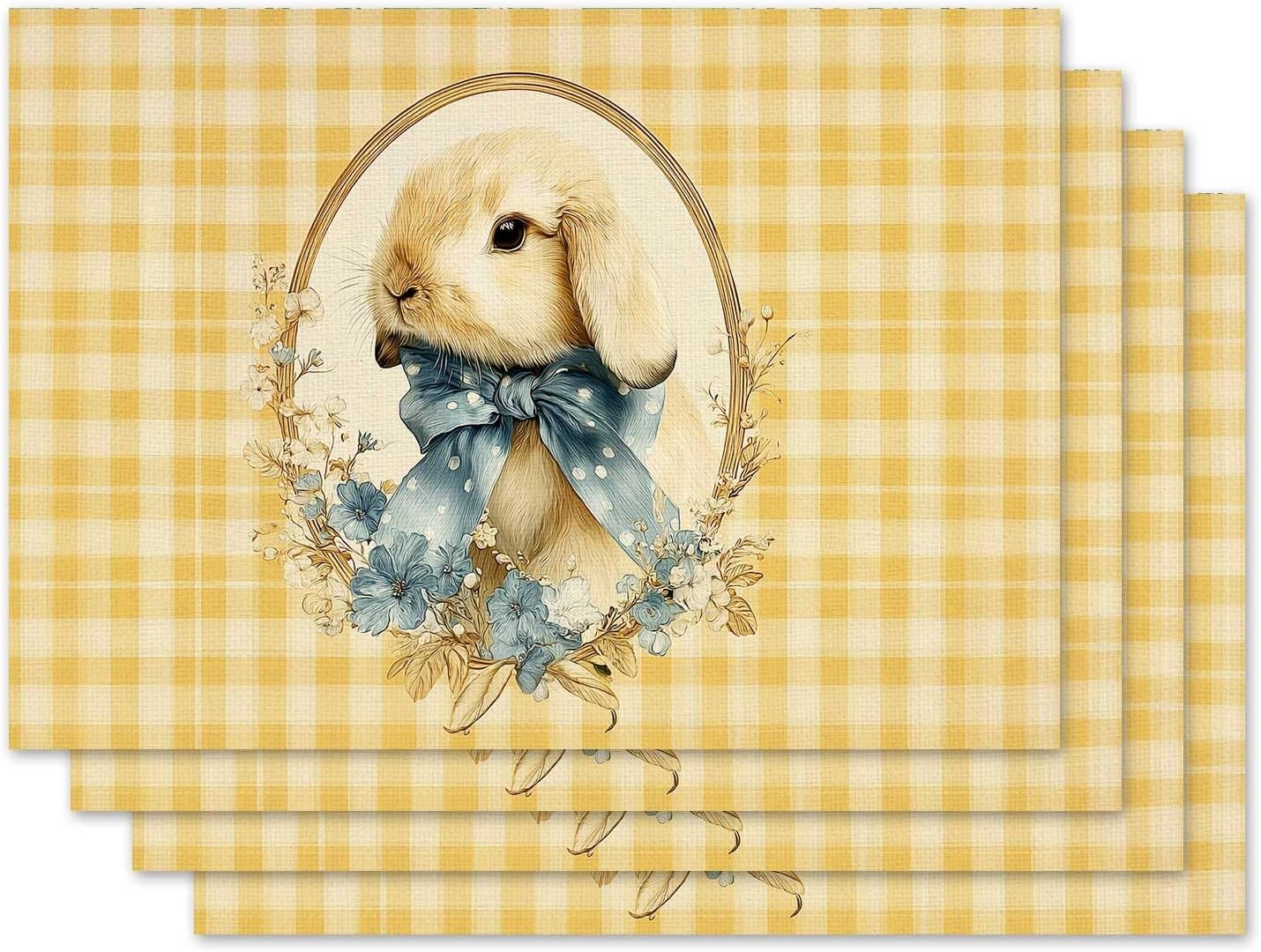 Lop Eared Rabbit Placemat Set of 4 Spring Summer Cute Bunny Placemats Seasonal Easter Table Mats for Indoor Outdoor Home Kitchen Dining Decor Party Fa 4Pcs
Lop Eared Rabbit Placemat Set of 4 Spring Summer Cute Bunny Placemats Seasonal Easter Table Mats for Indoor Outdoor Home Kitchen Dining Decor Party Fa 4Pcs