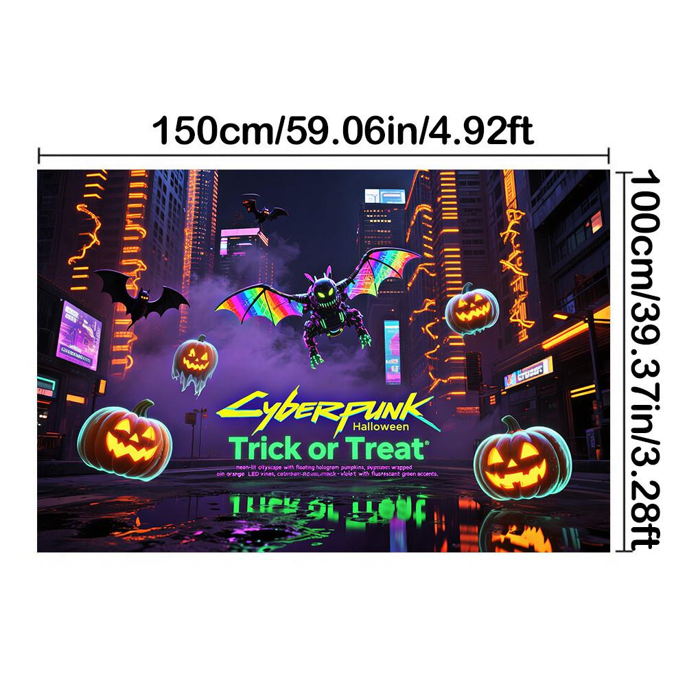 Городской стиль-Джек-о -фонарь, Дизайн летучей мыши-Баннер-фон на Хэллоуин для фотобудки, Для помещений/улицы, Праздник, Декор на Хэллоуин 150*100cm/59*39in/5*3ft
Городской стиль-Джек-о -фонарь, Дизайн летучей мыши-Баннер-фон на Хэллоуин для фотобудки, Для помещений/улицы, Праздник, Декор на Хэллоуин 150*100cm/59*39in/5*3ft