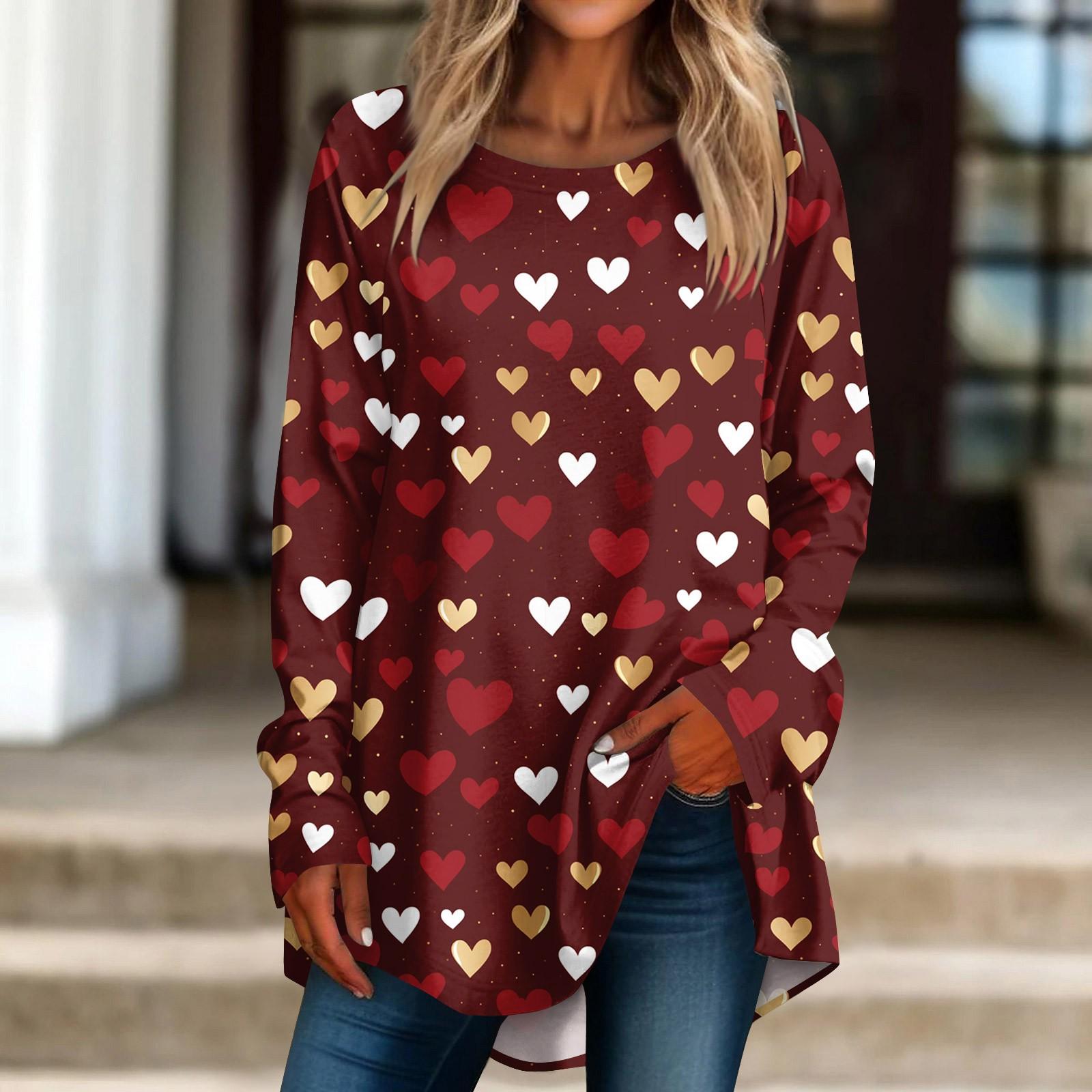 Женская свободная футболка с круглым вырезом и длинными рукавами, топ-пуловер с длинными рукавами XL винный
Женская свободная футболка с круглым вырезом и длинными рукавами, топ-пуловер с длинными рукавами XL винный