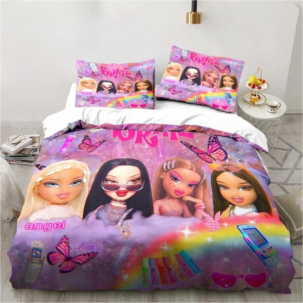 Мультяшний B-Bratz 3D-принт Каваї Дівчата Постільна білизна Односпальний Двоспальний Повний Королівський Розмір Комплект для ліжка Дорослий Дитина Дівчата Спальня Постільна білизна Подарунок AU Double(180x210cm)
Мультяшний B-Bratz 3D-принт Каваї Дівчата Постільна білизна Односпальний Двоспальний Повний Королівський Розмір Комплект для ліжка Дорослий Дитина Дівчата Спальня Постільна білизна Подарунок AU Double(180x210cm)