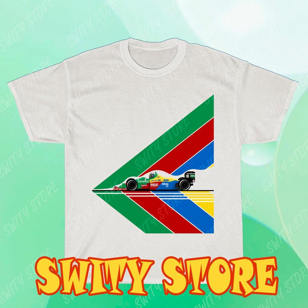 Benetton Racing Logo Men s White T-shirt Logo T-shirt Funny Size S to 5XL 4XL
Benetton Racing Logo Men s White T-shirt Logo T-shirt Funny Size S to 5XL 4XL