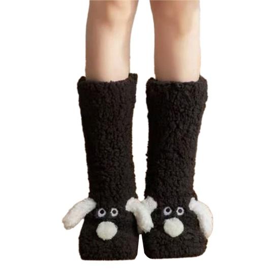 Fluffy Indoor Socks Cute Fuzzy Dog Socks with Ears Cozy Cabin Socks Men Women Warm Winter Socks for Home Lounging Sleeping чорний
Fluffy Indoor Socks Cute Fuzzy Dog Socks with Ears Cozy Cabin Socks Men Women Warm Winter Socks for Home Lounging Sleeping чорний
