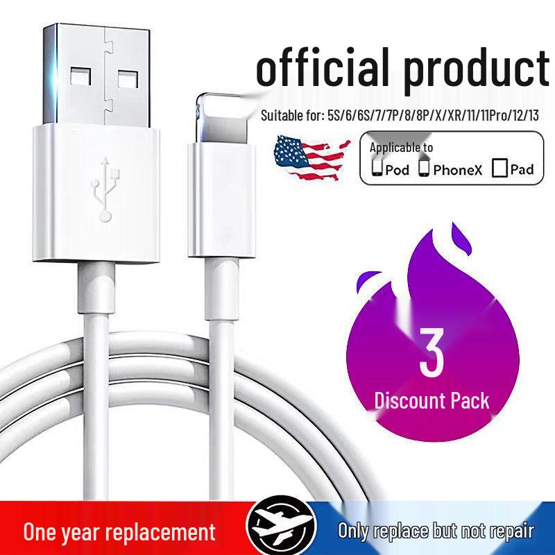 Apple-Compatible Fast Charging Cable for iPhone 13/12/11/XR/XS/6S/7/8 Plus/5 0.25m Replacement Only
Apple-Compatible Fast Charging Cable for iPhone 13/12/11/XR/XS/6S/7/8 Plus/5 0.25m Replacement Only